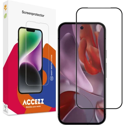 Afbeelding van Accezz Screen protector Geschikt voor Google Pixel 9a Gehard Glass Full Cover