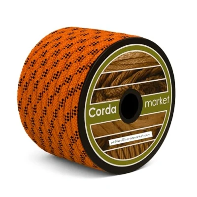Afbeelding van CORDAMARKET 10 mm hard touw, volwassenen, uniseks, neonoranje, 25 m