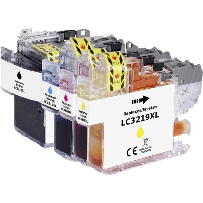 Afbeelding van Renkforce Inktcartridge vervangt Brother LC 3219XLBK, 3219XLC, 3219XLM, 3219XLY Compatibel Combipack Zwart, Cyaan, Magenta, Geel RF 5705474