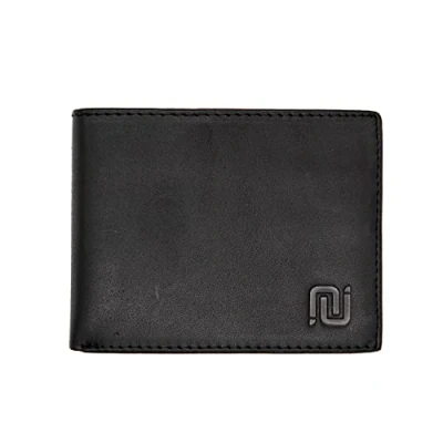 Afbeelding van NEGOTIA Elite Leren Portemonnee Heren Pasjeshouder Mannen 100% Luxe Top Grain Leer Zwart