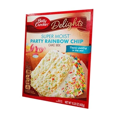 Afbeelding van Betty Crocker Super Moist Rainbow Chip Cake Mix