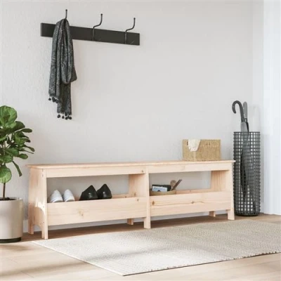 Afbeelding van Halbankje 160x28x45 cm massief grenenhout