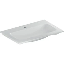 Afbeelding van Geberit iCon Light meubelwastafel slim rim wit (75 x 48 cm) 1