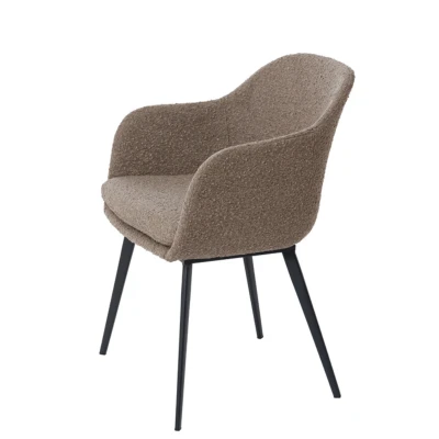Afbeelding van Light &amp; Living Eetkamerstoel LEONE 59x58.5x82cm Bruin Set van 2