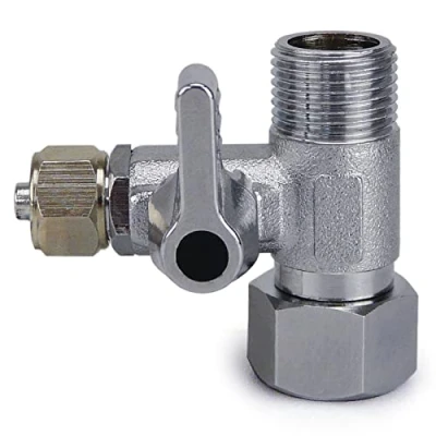 Afbeelding van smardy Afsluitkraan afsluitventiel T adapter 3/8 x inch wateraansluiting waterslangadapter voor het aansluiten van 2 apparaten