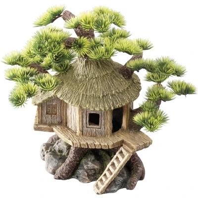 Afbeelding van Aqua D&#039;ella Decoratiesteen Bonsay Huis Aquariumdecoratie 20 x 15,5 cm