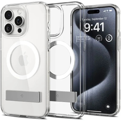 Afbeelding van Spigen Ultra Hybrid S MagFit hoesje voor iPhone 15 Pro Transparant