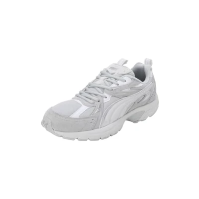 Afbeelding van PUMA Milenio Tech Suede Sneakers, uniseks, grijs.