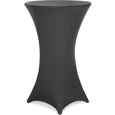 Afbeelding van Statafelrok 5 Stuks Ø 80 85cm Stretch Antraciet