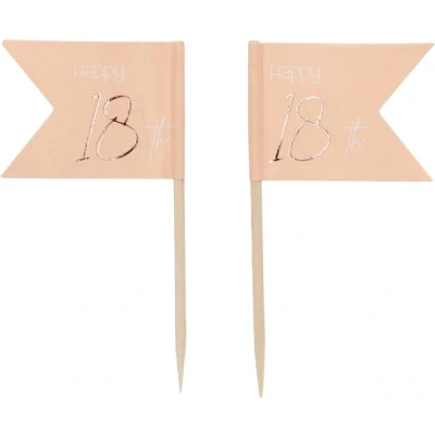 Afbeelding van Folat Prikkers Elegant Lush Blush 70 Jaar 36 stuks
