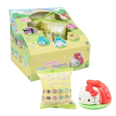 Afbeelding van Hello Kitty, 1 verzamelfiguur, 4 cm, Rainbow Tent serie, willekeurig model, voor kinderen vanaf 3 jaar, HKT44
