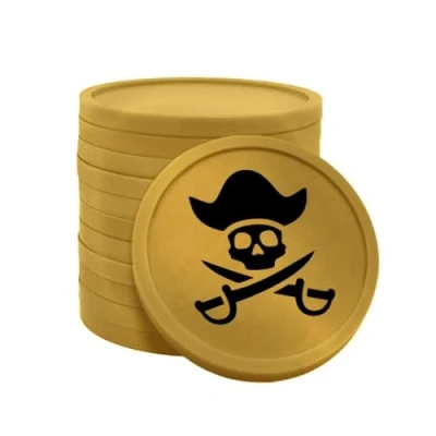 Afbeelding van CombiCraft Piratenmunten goud Ø29mm enkelzijdig bedrukt 100 stuks