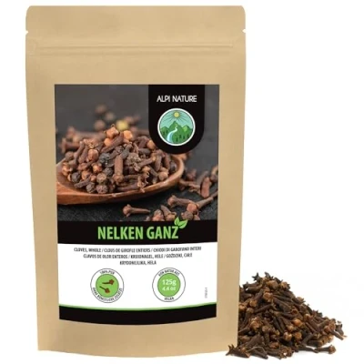 Image de Alpi Nature Clou de Girofle 125g, Clous Entiers Séchés, Épice Cuisine