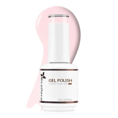 Afbeelding van Nicedeco nagellak, 15 ml, gel, UV/LED, nude, roze, soak off, manicure, pedicure, professioneel, gebruik in salon en thuis, houdt lang eenvoudig aan te brengen 013