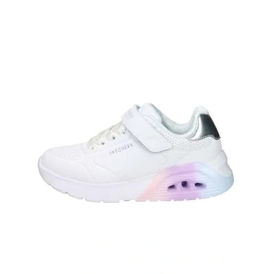 Afbeelding van Skechers Uno Lite 2.0 meisjes sneakers wit Maat 36 Extra comfort Memory Foam