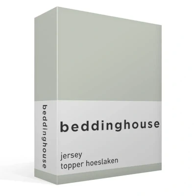 Afbeelding van Beddinghouse Jersey Topper Hoeslaken 140x200/220 Grijsgroen