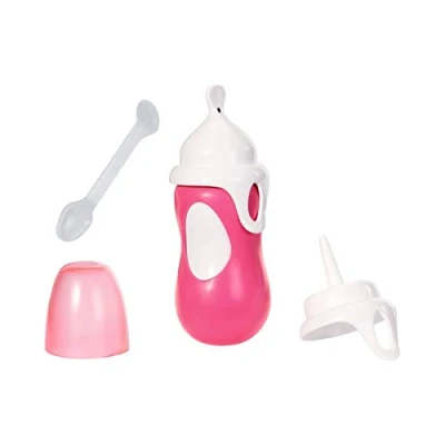 Afbeelding van Zapf Creation 826898 BABY born Interact, fles en lepel, 43 cm, roze/wit