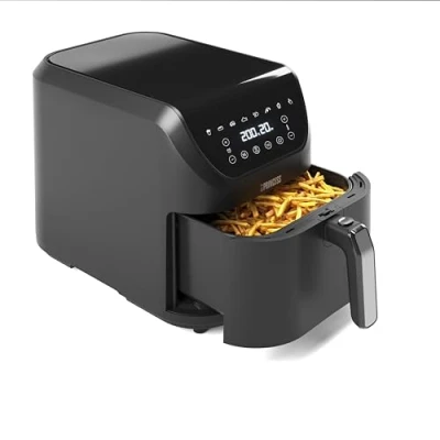 Afbeelding van Princess Digitale Airfryer XXL 182256 SlimFry Slank ontwerp 8 liter PFAS vrij Heteluchtfriteuse Digital Touchscreen Automatische Programma&#039;s 2000W Zwart Ideaal voor kleinere keukens of beperkte aanrechtruimte