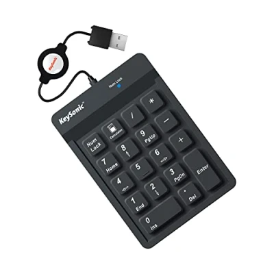Afbeelding van KeySonic ACK 118 BK Nummeriek toetsenbord USB