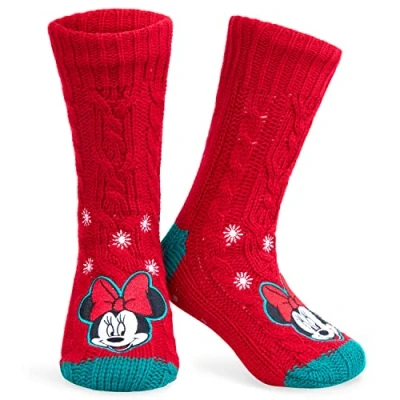 Afbeelding van Disney Stitch Mickey Minnie Antislipsokken voor dames, fantasiesokken, cadeau dames en meisjes, jongeren
