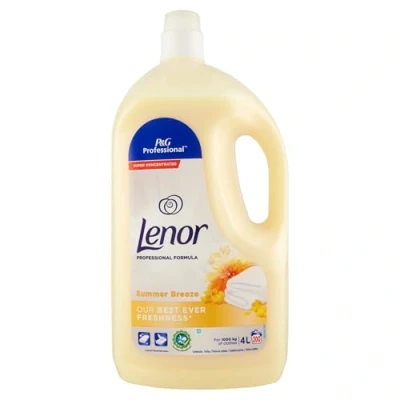 Afbeelding van Lenor Wasverzachter Professional Linen Care Ultra Zomerfris 4 liter 200 wasbeurten