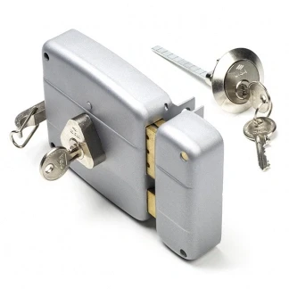 Afbeelding van Oplegslot AXA (DIN links, Aluminium, Losse buitencilinder)