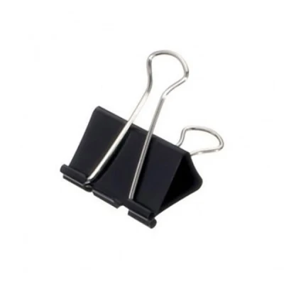 Image de Maul pince foldback, noir, (l)32 mm, écartement: 13 mm contenu: 12 pièces, pour joindre des papiers, suspendre sur un tableau,