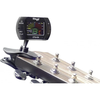Afbeelding van Stagg CTU C9 Clip On tuner met mic modes