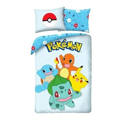 Afbeelding van Pokémon Dekbedovertrek Starters 140 x 200 cm (70 90 cm)