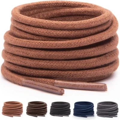 Afbeelding van Miscly Lacets pour Chaussures de Ville Disponibles en Plusieurs Longueurs et Couleurs (91 cm, Marron)