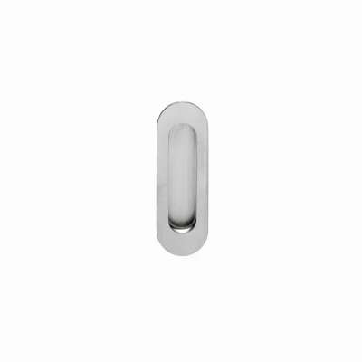 Afbeelding van Intersteel Schuifdeurkom ovaal 120x40 mm blind rvs geborsteld