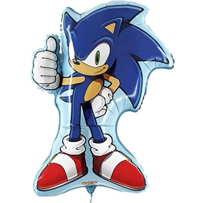Afbeelding van Toyland® 29 inch Sonic The Hedgehog ballon in de vorm van een figuur, feestballonnen voor kinderen