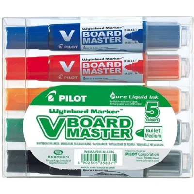 Image de Pilot Marqueur Pour Tableau Blanc V board Master Boite De 5