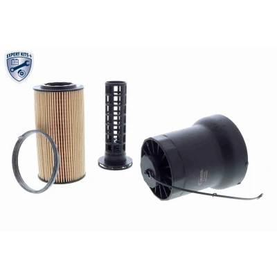 Afbeelding van VAICO V10 4022 Deksel, oliefilterbehuizing Met filter AUDI: A3 Sportback, Saloon, VOLKSWAGEN: GOLF 6, New Beetle Hatchback