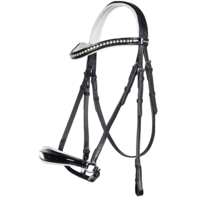 Afbeelding van HKM Hoofdstel Carolin Zwart/Wit Cob