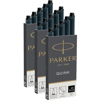 Afbeelding van Inktpatroon Parker Quink permanent zwart