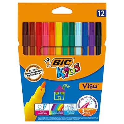 Afbeelding van Bic Kids viltstift Visa 12 stiften