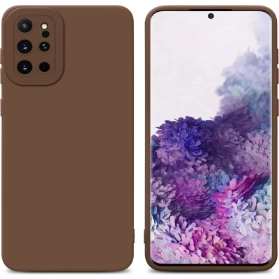 Afbeelding van Cadorabo Hoesje geschikt voor Samsung Galaxy S20 PLUS in Fluid BRUIN Beschermhoes gemaakt van flexibel TPU silicone Cover Case