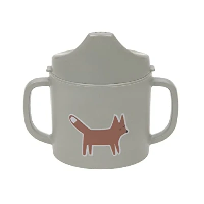 Image de LÄSSIG Tasse à boire pour enfants avec anse et couvercle amovible 150 ml/Sippy Cup Little Forest Fox