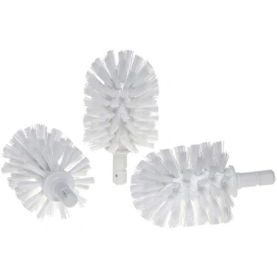 Afbeelding van KEUCO Toiletborstelkoppen, vervangbaar, los, 12,7 x 7,2 cm, wit, 3 stuks