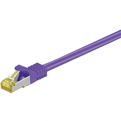 Image de GOOBAY RJ 45 Cat7 2m S/FTP (S STP) Violet câble de réseau Câbles (2 m, Cat7, STP), 45, Violet)