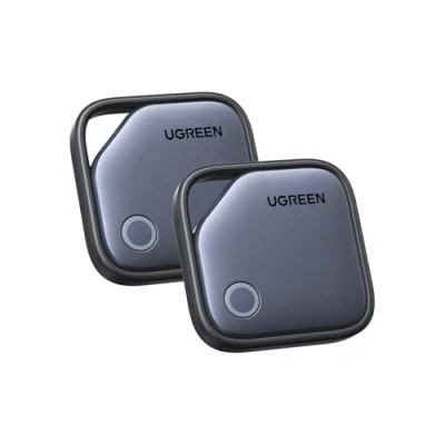 Afbeelding van UGREEN FineTrack Smart Finder Tag Bluetooth tracker voor iOS, slechts 2 jaar, batterij zoeker, portemonnee tracker, compatibel met Find My koffers, portefeuilles, sleutels, bagage, tassen (2