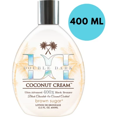 Afbeelding van BROWN SUGAR Double Dark Coconut Cream Zonnebankcreme 400X bronzer DHA Nabruiner met Zonnebankcremes Zonnebank creme