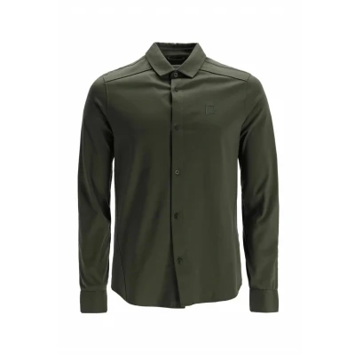 Afbeelding van CHASIN&#039; Archer Zakelijk overhemd, Heren, Maat: Small, Dark green