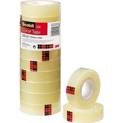 Image de 3M Scotch ruban adhésif 508, transparent, 15 mm x 33 m