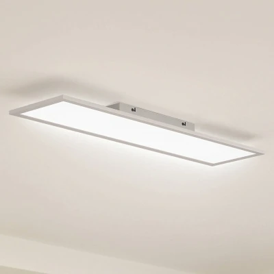 Afbeelding van Lindby LED paneel Enhife, wit, 80 x 20 cm, metaal
