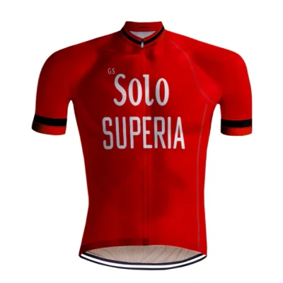 Afbeelding van Retro Wielershirt Solo Superia Rood REDTED