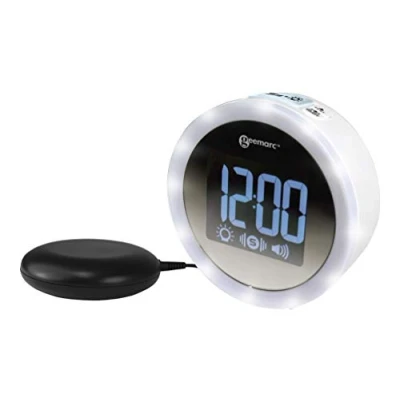 Image de Wake N Shake Star, Réveil Moderne avec Coussin Vibrant, Sonnerie amplifié et Flash Lumineux, Le Star Réveillez Vous autrement