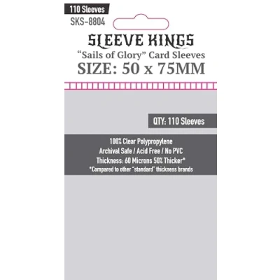 Afbeelding van Sleeve Kings Sails of Glory Kaarthoezen (50 x 75 mm), 60 micron, 110 stuks