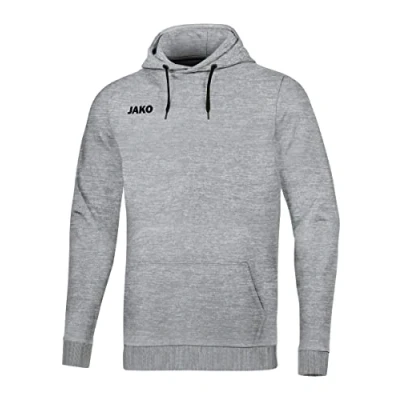 Afbeelding van Jako Base heren capuchonpullover, Lichtgrijs gemêleerd, XXL, 6765,